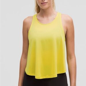 Lululemon-Lightweight Training Racerback Tank, Yellow Serpentine, Size 6